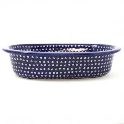 Janelle Imports Sm Oval Baker In Blue Elegance