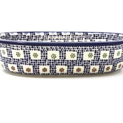 Janelle Imports Md Oval Baker In Modern Checkers