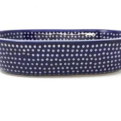 Janelle Imports Lg Oval Baker In Blue Elegance