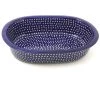 Janelle Imports Lg Oval Baker In Blue Elegance