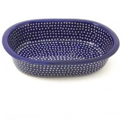 Janelle Imports Md Oval Baker In Blue Elegance