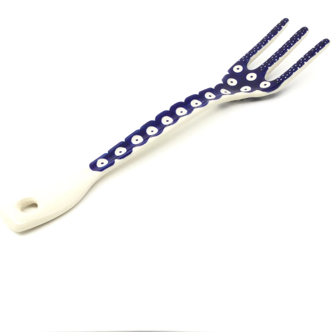 Janelle Imports Serving Fork 12" In Blue Tradition 3 Janelle Imports Serving Fork 12" In Blue Tradition