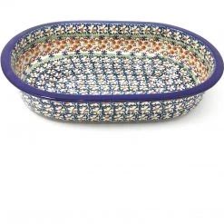 Janelle Imports Lg Oval Baker In White Daisy