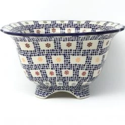 Janelle Imports Lg Strainer 64 Oz In Modern Checkers