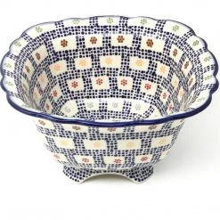 Janelle Imports Lg Strainer 64 Oz In Modern Checkers