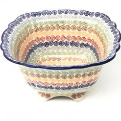 Janelle Imports Lg Strainer 64 Oz In Modern Dots