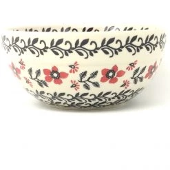 Janelle Imports Soup Bowl 24 Oz In Red & Black