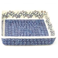Janelle Imports Square Baker In Blue Meadow
