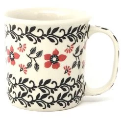 Janelle Imports Straight Cup 12 Oz In Red & Black