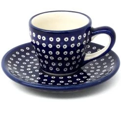 Janelle Imports Espresso Cup W/Saucer 2 Oz In Blue Elegance