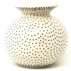 Janelle Imports Round Vase In Black Elegance