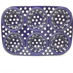 Janelle Imports Muffin Baker In White Polka-Dot