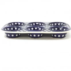 Janelle Imports Muffin Baker In White Polka-Dot
