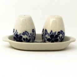 Janelle Imports Salt & Pepper Set W/Tray In Morning Wedding