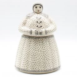 Janelle Imports Babcia Cookie Jar In Black Elegance