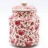 Janelle Imports Sm Airtight Canister In Antique Red