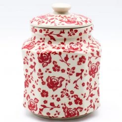 Janelle Imports Sm Airtight Canister In Antique Red