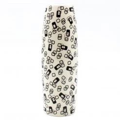 Janelle Imports Simple Vase In Modern Gray & Black