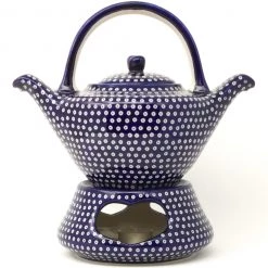 Janelle Imports Green Tea Pot 1 Qt In Blue Elegance