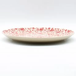 Janelle Imports Round Platter 12.5" In Antique Red