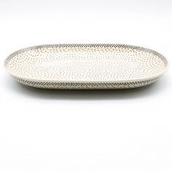 Janelle Imports Md Oval Platter In Black Elegance