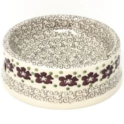 Janelle Imports Md Dog Bowl In Purple & Gray Flowers