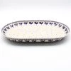 Janelle Imports Lg Oval Platter In Blue Roosters
