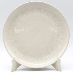 Janelle Imports Dinner Plate 11" In White On White
