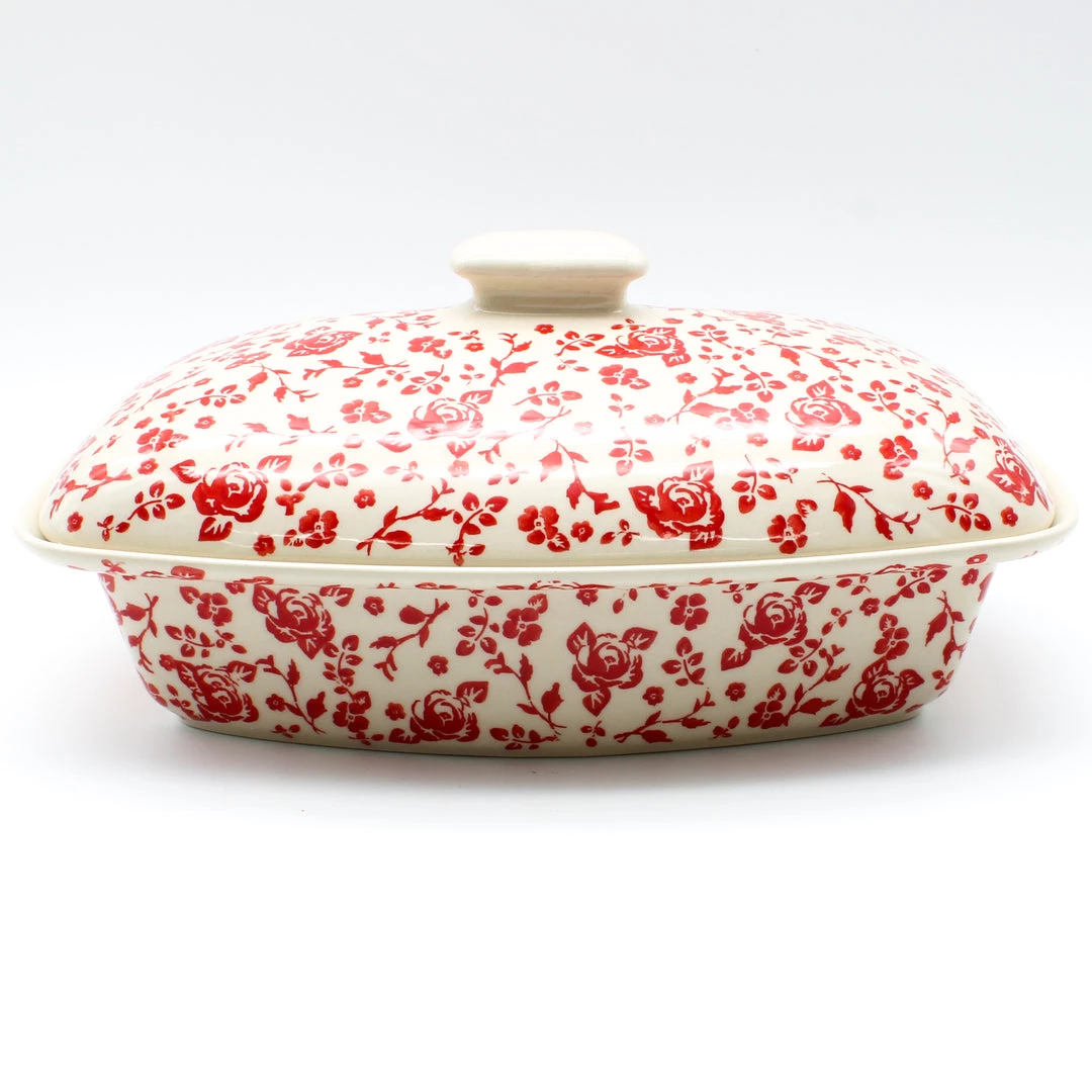 Janelle Imports Rect. Server W/Cover 2 Qt In Antique Red 3 Janelle Imports Rect. Server W/Cover 2 Qt In Antique Red