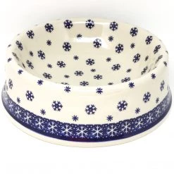 Janelle Imports Lg Dog Bowl In Snowflake