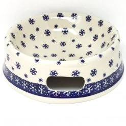 Janelle Imports Lg Dog Bowl In Snowflake