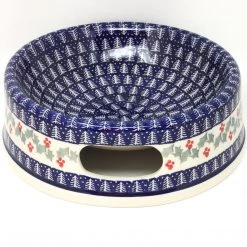 Janelle Imports Lg Dog Bowl In Winter Holly