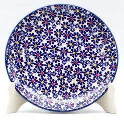 Janelle Imports Luncheon Plate In Flowers On White