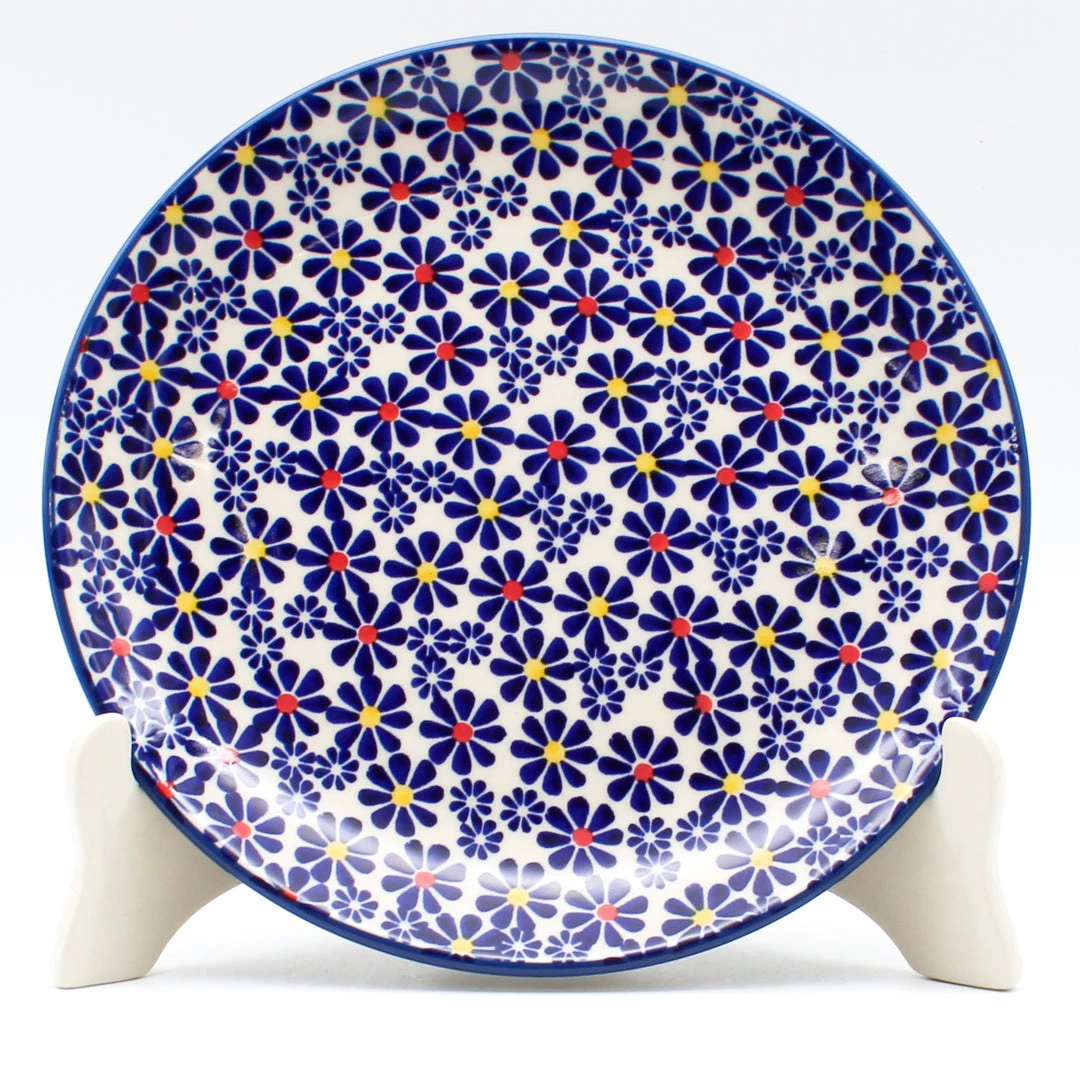 Janelle Imports Luncheon Plate In Flowers On White 3 Janelle Imports Luncheon Plate In Flowers On White