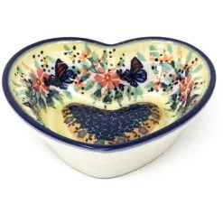 Janelle Imports Sm Hanging Heart Dish In Butterfly Meadow