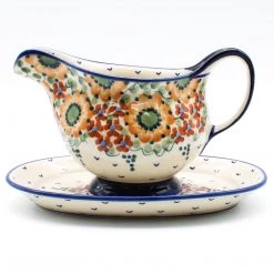 Janelle Imports Gravy Boat W/Tray 1 Qt In Fall