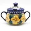 Janelle Imports Family Style Sugar Bowl 14 Oz In Daffodils