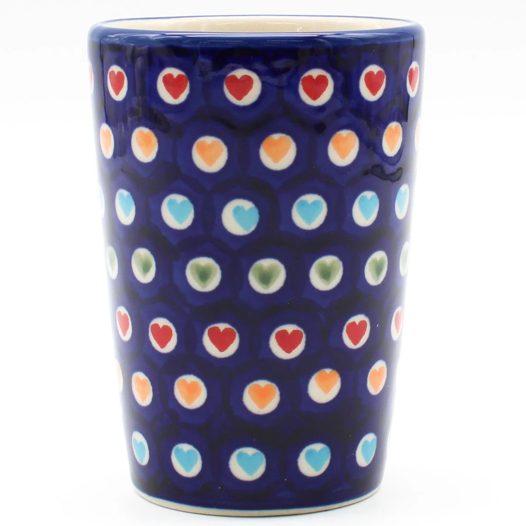 Janelle Imports Toothbrush Holder/Cup In Multi-Colored Hearts 3 Janelle Imports Toothbrush Holder/Cup In Multi-Colored Hearts