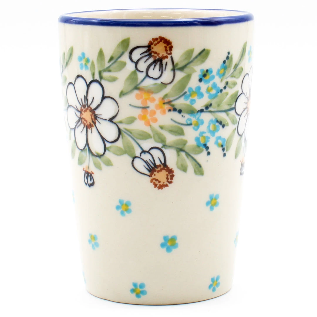 Janelle Imports Toothbrush Holder/Cup In Spectacular Daisy 3 Janelle Imports Toothbrush Holder/Cup In Spectacular Daisy
