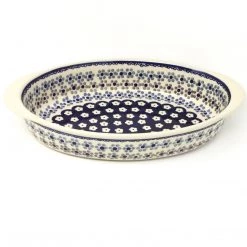 Janelle Imports Sm Oval Baker W/Handles In Simple Daisy
