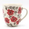 Janelle Imports Lg Bistro Cup 16 Oz Red & Gray