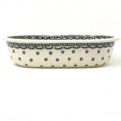Janelle Imports Lg Oval Baker In Dill Flowers