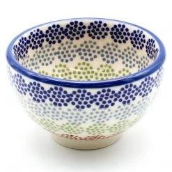 Janelle Imports Deep Soy Bowl In Modern Dots