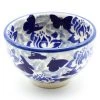 Janelle Imports Deep Soy Bowl In Blue Butterfly