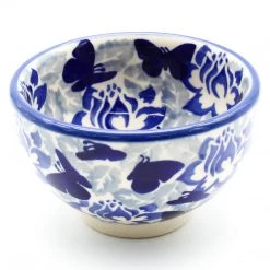 Janelle Imports Deep Soy Bowl In Blue Butterfly