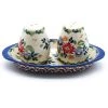 Janelle Imports Salt & Pepper Set W/Tray In Late Spring
