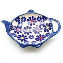 Janelle Imports Teabag Dish In Flowers On White
