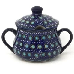Janelle Imports Family Style Sugar Bowl 14 Oz In Blue Moon
