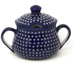 Janelle Imports Family Style Sugar Bowl 14 Oz In Blue Elegance