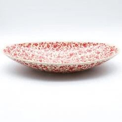 Janelle Imports Lg Modern Oval Server In Antique Red